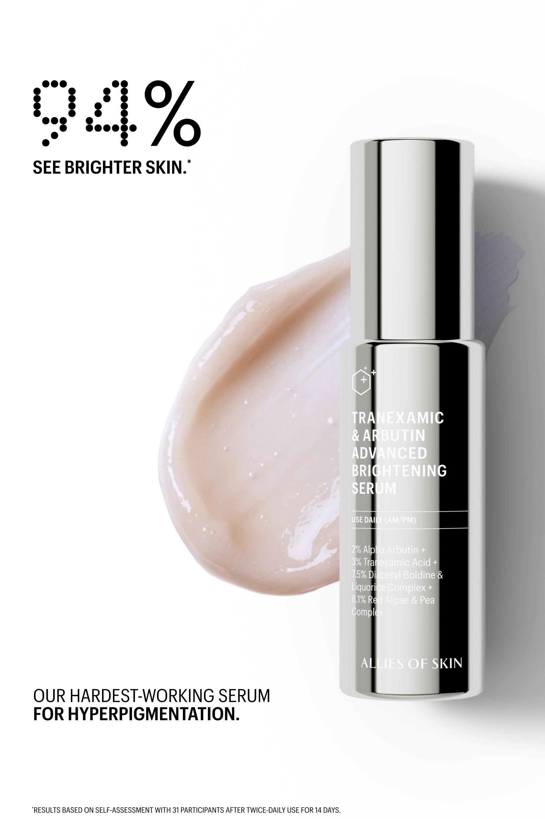 Tranexamic & Arbutin Advanced Brightening Serum – ALLIES [APAC]