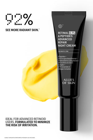 Retinal 0.1% & Peptides Advanced Repair Night Cream, 0.67 fl oz